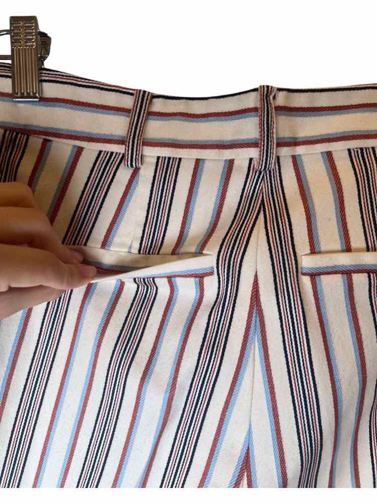 Derek Lam 10 Crosby White Blue & Red Size 2 Pants