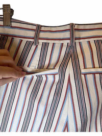 Derek Lam 10 Crosby White Blue & Red Size 2 Pants
