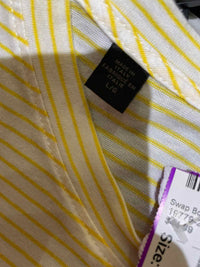 Saks Fifth Avenue Yellow and white Size L Shirt
