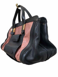Chloe Alice Black and Rust Handbag
