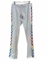 Me369 White and multi Size S Pants