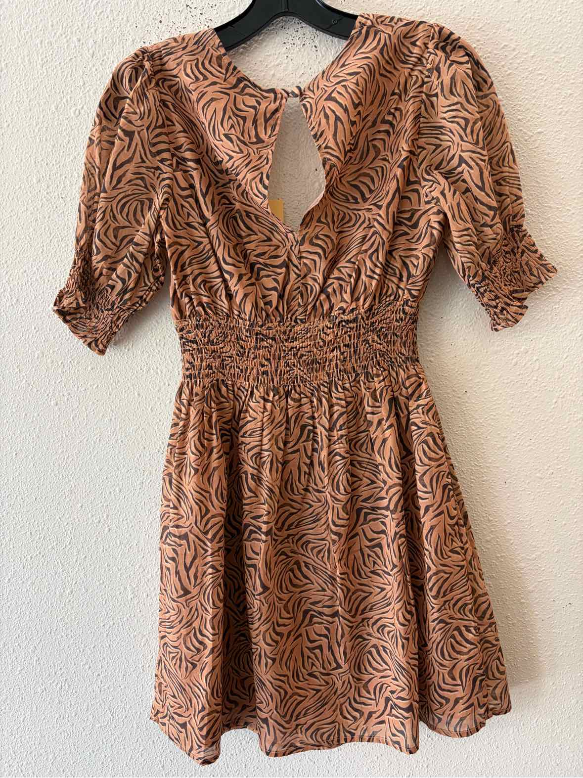 Charlie Holiday Light Brown Multi Size XS Dress