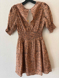 Charlie Holiday Light Brown Multi Size XS Dress