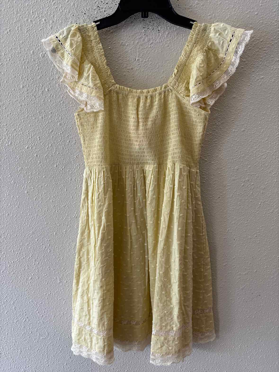 Love Shack Fancy Butter Yellow Size S Dress