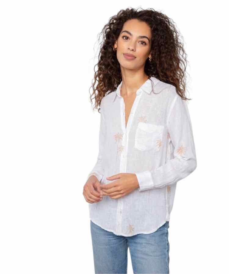 Rails White and Gold Size XL Shirt