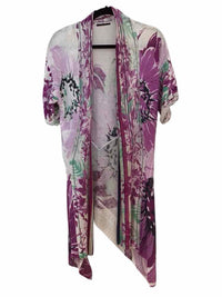 Elie Tahari Purple and White Size Fits a L Shirt