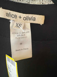 alice + olivia Black Size XS Dress