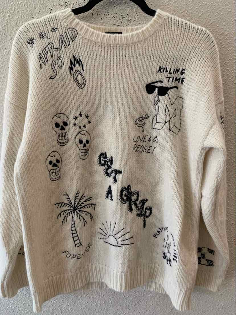 Mother Off White Size S Sweater