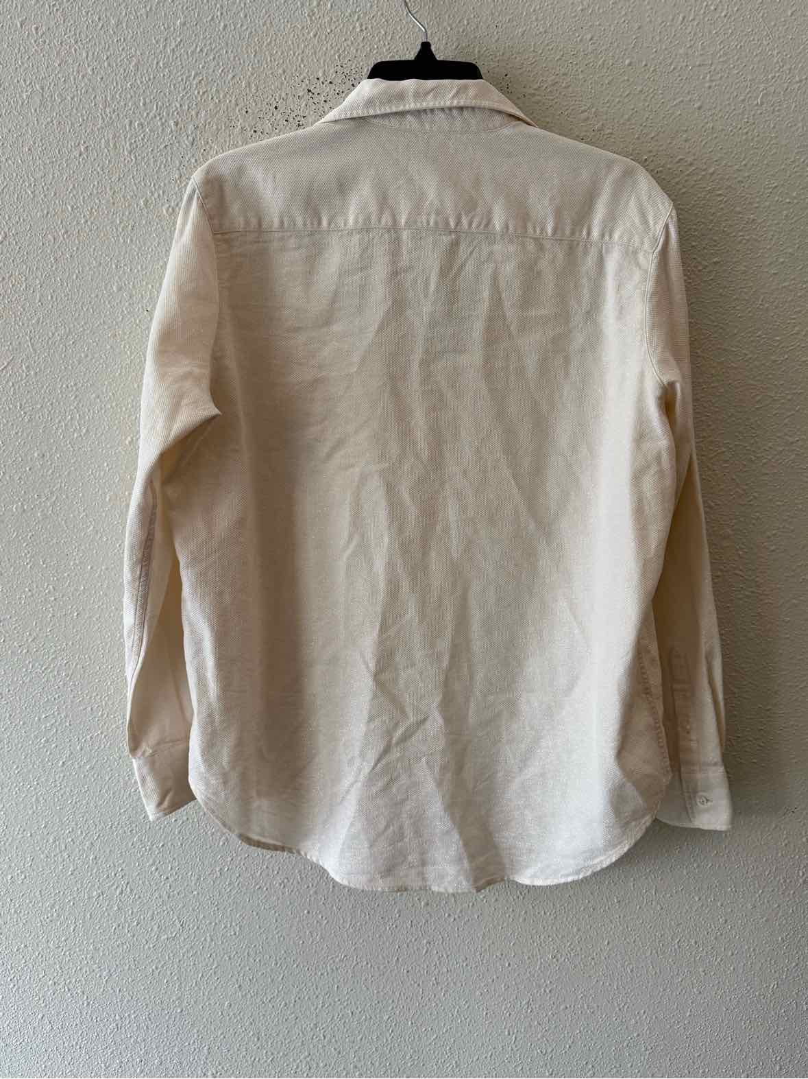 Frank & Eileen Cream Size S Shirt