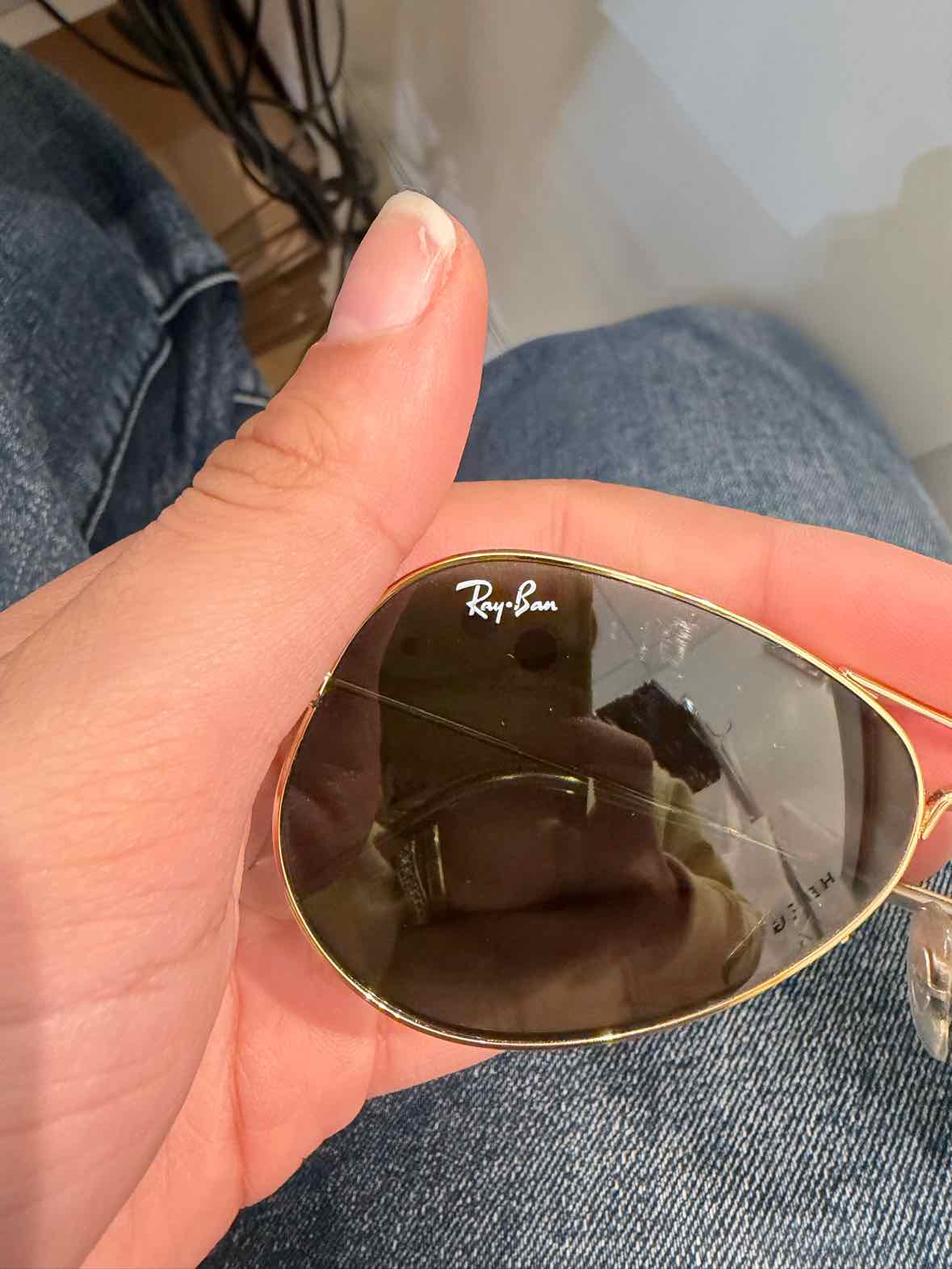 Ray Ban Gold Sunglasses