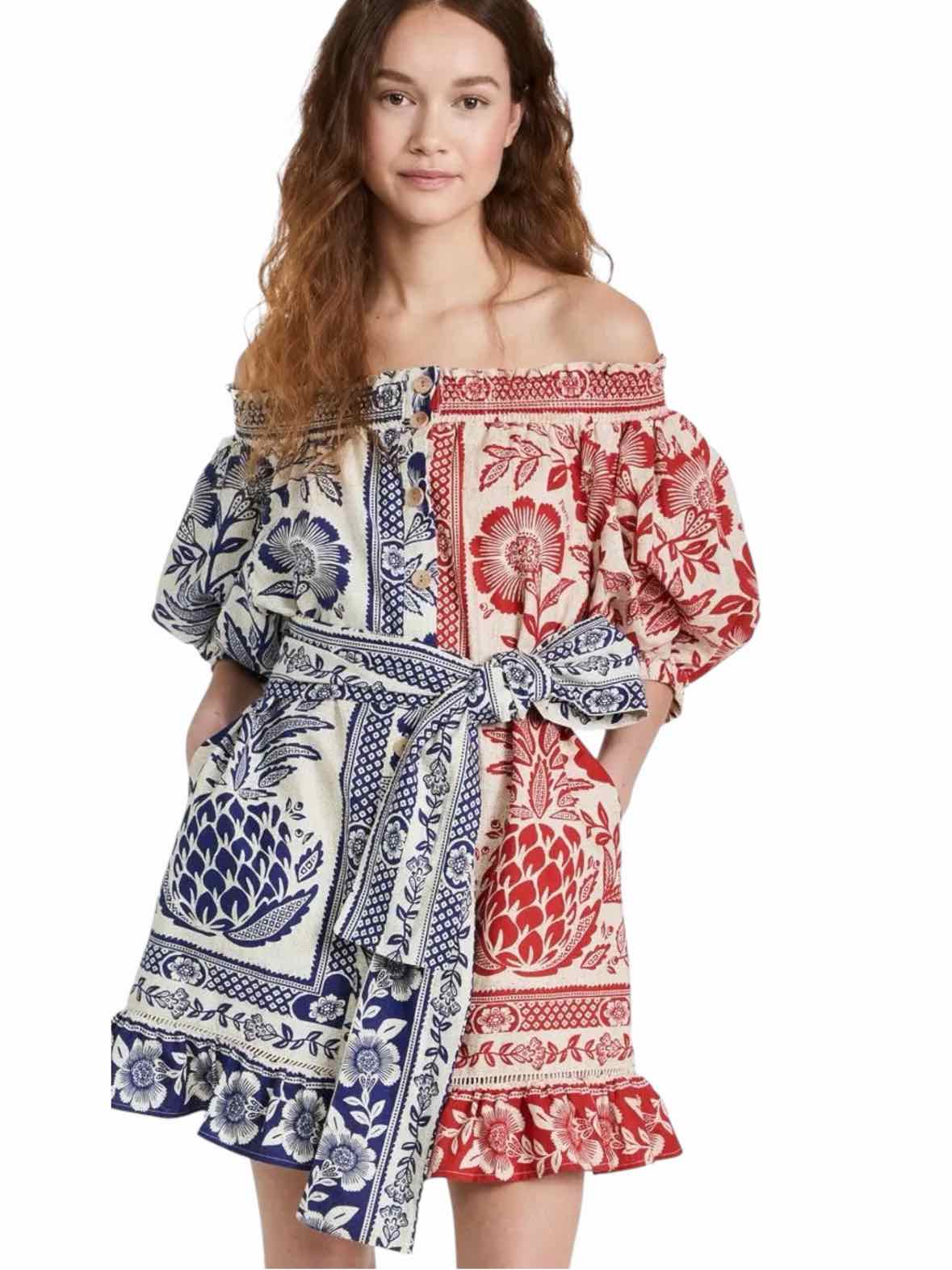 farm rio red and blue dress farm rio Red and blue Size M Dress
