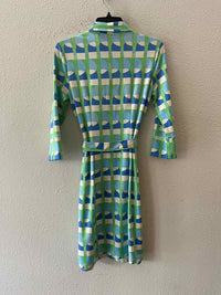 J. McLaughlin Blue and Green Size XS Dress