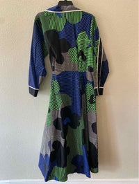 LOVEBIRDS Blue Multi Size M Dress