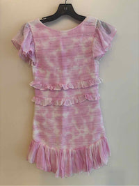 Love Shack Fancy Pink and White Size S Dress
