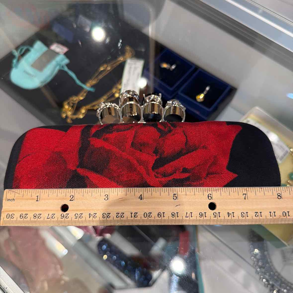 Alexander McQueen black and red Clutch
