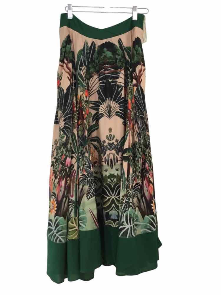 farm rio Green and Beige Multi Size XS Skirt