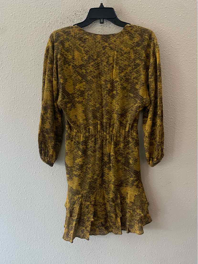 Saylor Mustard and Black Size S Dress