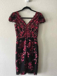 Marchesa Notte black and red Size 0 Dress