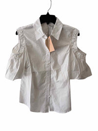 Pearl by Lela Rose White Size 6 Shirt