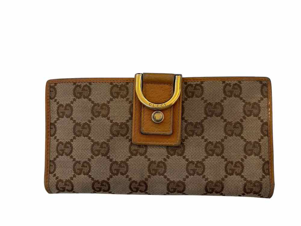 Gucci tan and beige Wallet