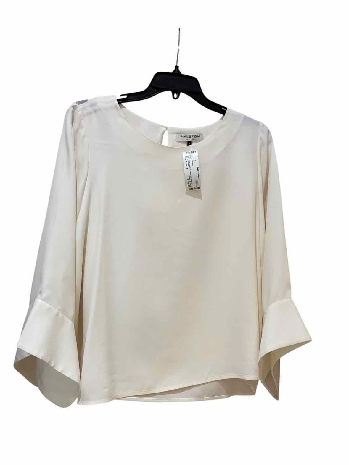 Halston Off White Size 4 Shirt