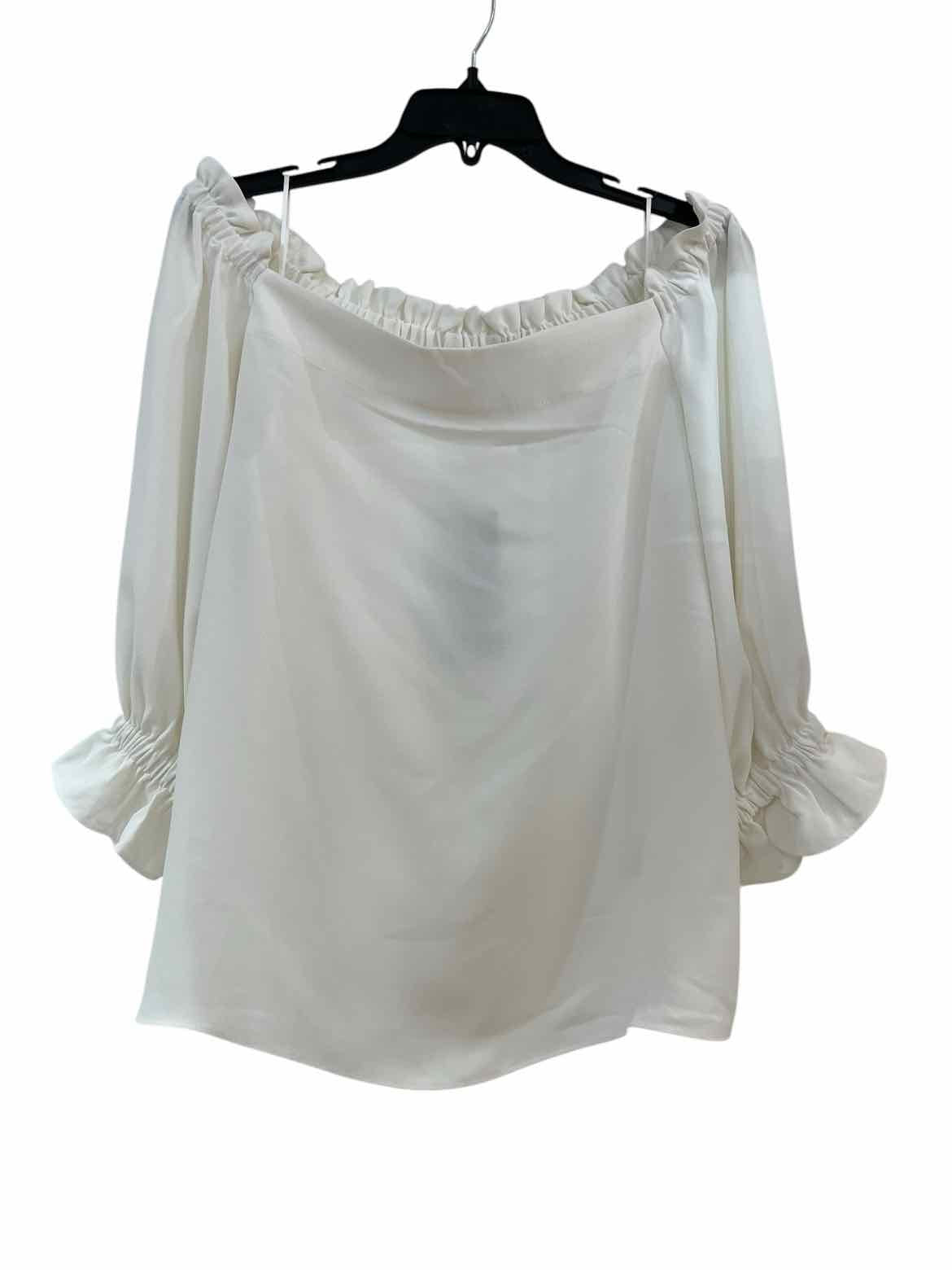 Trina Turk White Size L Shirt