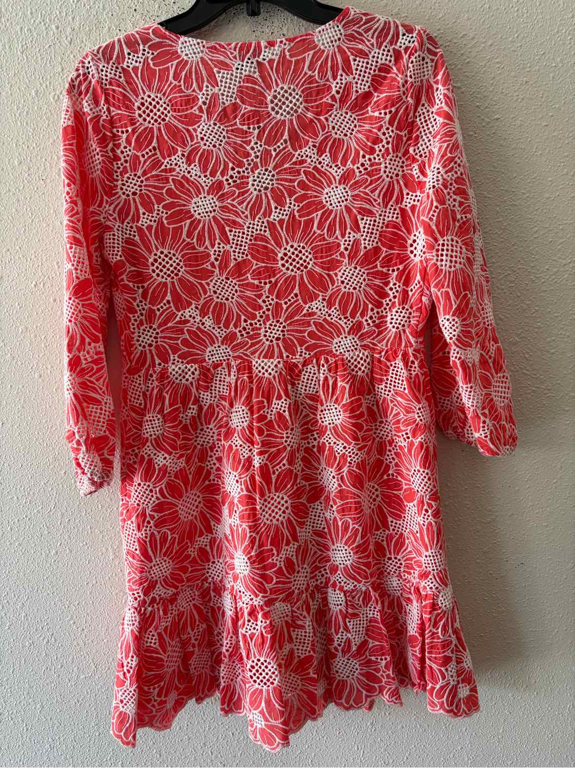 Milly Coral and white Size 4 Dress