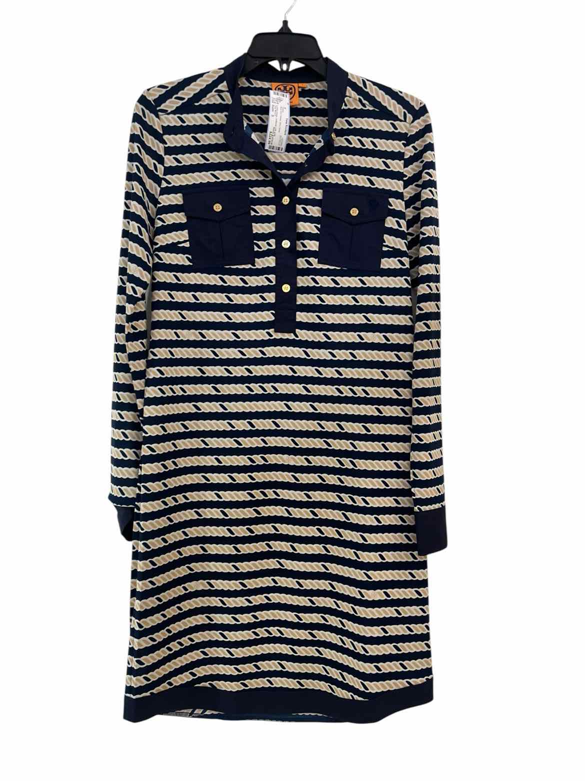 Tory Burch Blue and Yellow Size S Dress