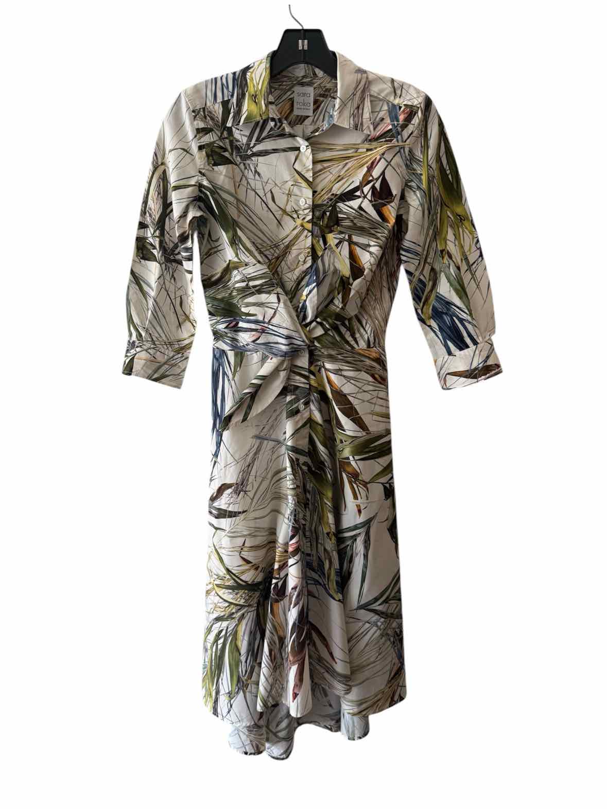 Sara Roka White Multi Size 38 Dress