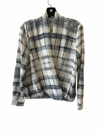Barney's New York White and Blue Size 4 Shirt