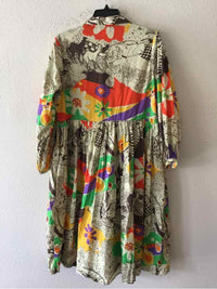 Wray Beige Multi Size M Dress