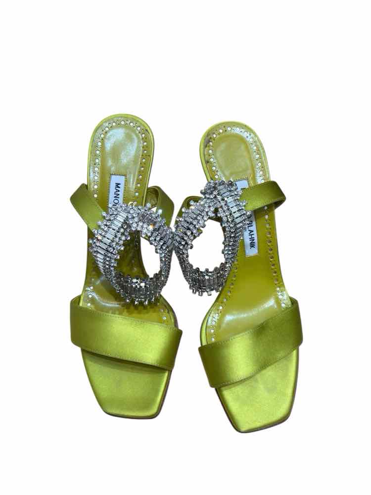 Manolo Blahnik Chartreuse Size 38 Shoes