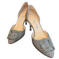 Manolo Blahnik Silver multi Size 38.5 Shoes