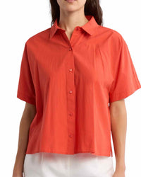 Eileen Fisher Orange Size S Shirt