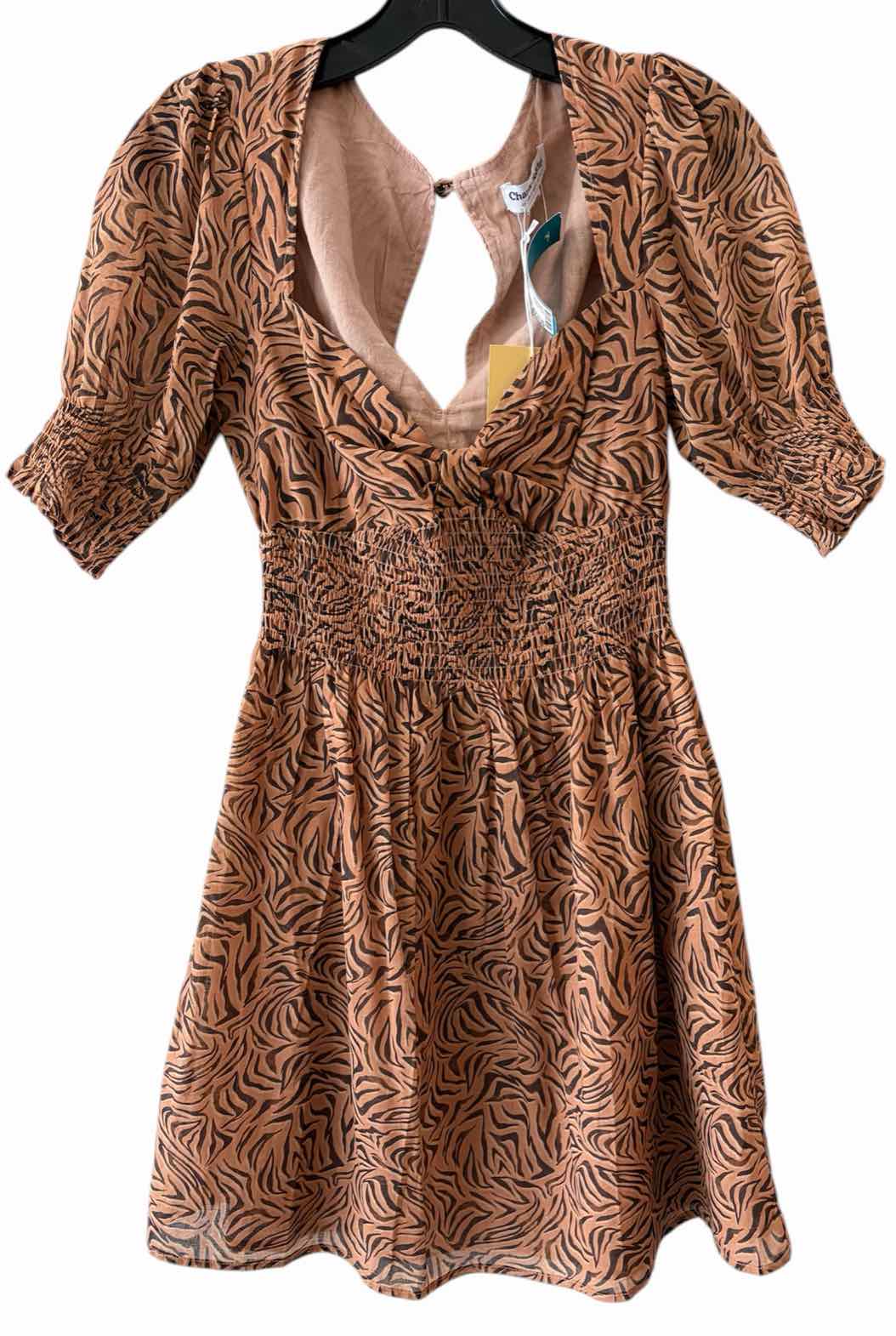 Charlie Holiday Light Brown Multi Size XS Dress