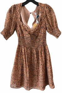 Charlie Holiday Light Brown Multi Size XS Dress