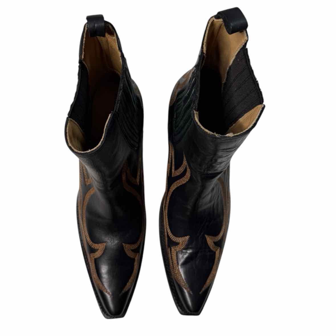 Stetson black and brown Size 9.5 Boots