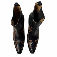 Stetson black and brown Size 9.5 Boots
