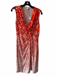 DVF Orange and White Size 6 Dress