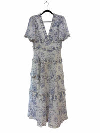 Needle & Thread white and baby blue Size 6 Dress