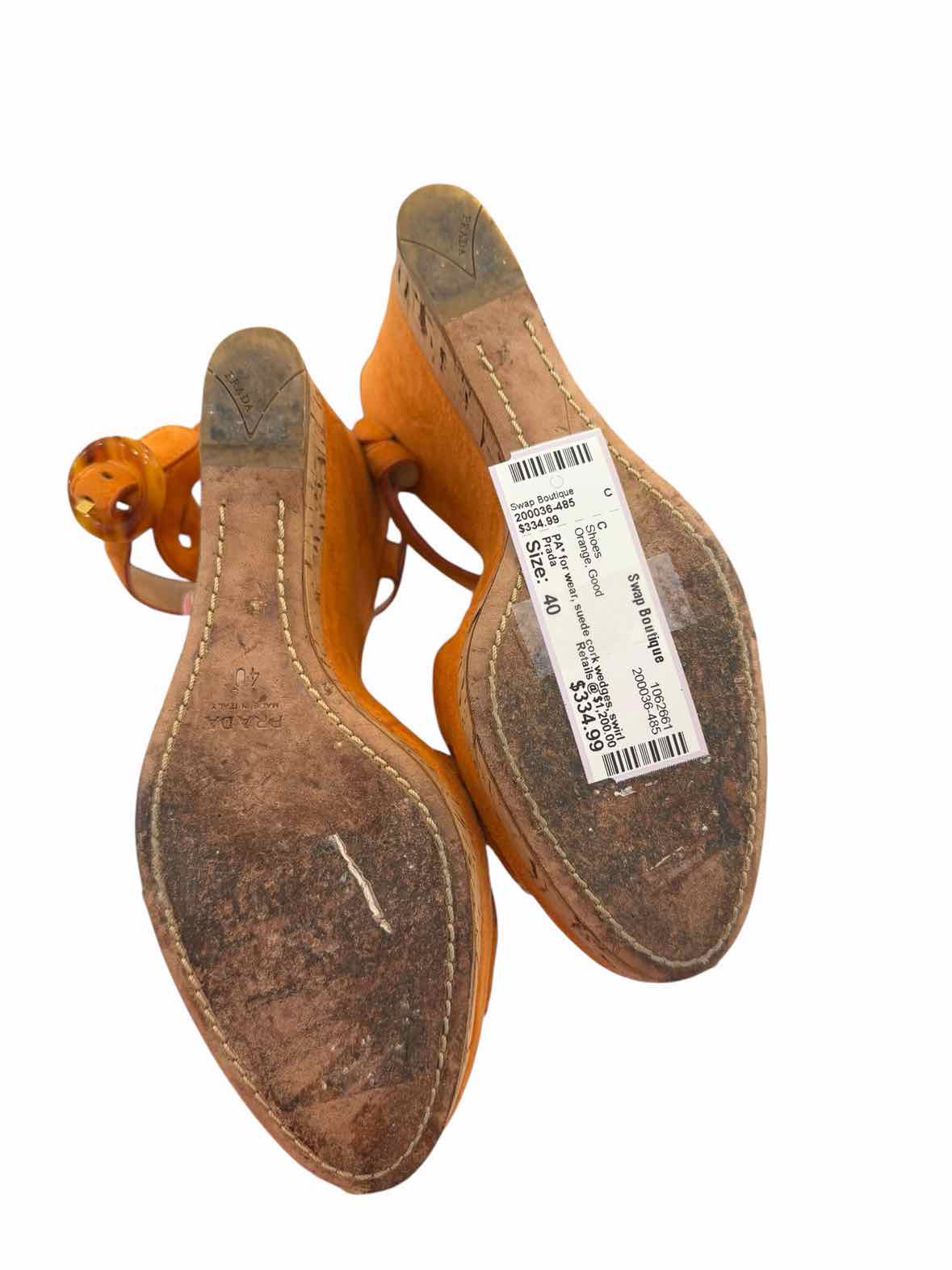 Prada Orange Size 40 Shoes