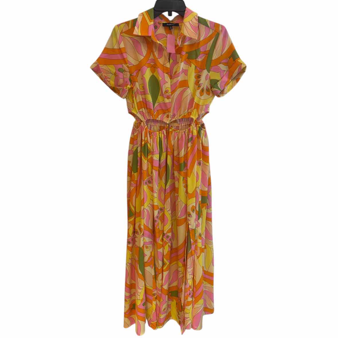 Aakaa Orange Multi Size S Dress