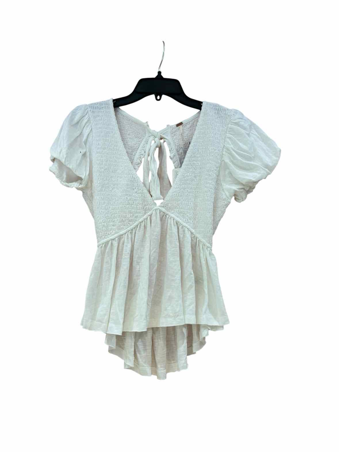 Free People White Size S Blouse