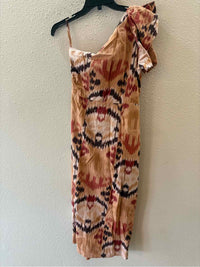 ULLA JOHNSON Brown and Tan Size S Dress