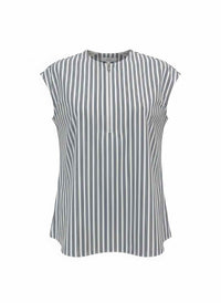 Tibi Blue and White Size S Shirt