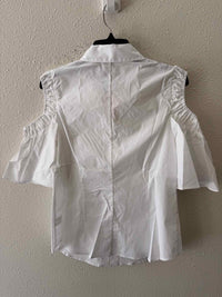 Pearl by Lela Rose White Size 6 Shirt