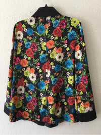 alice + olivia Black Multi Size S Blazer