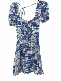 Reformation Blue and White Size 0 Dress