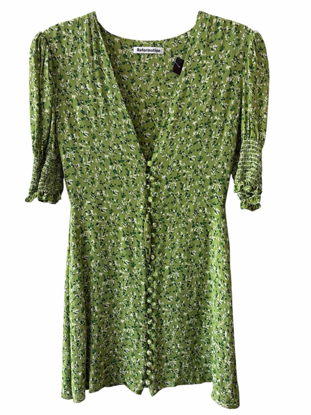 Reformation Green multi Size 8 Dress Swap Boutique Reformation Green multi Size 8 Dress Swap Boutique