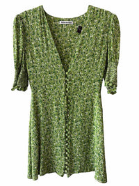 Reformation Green multi Size 8 Dress
